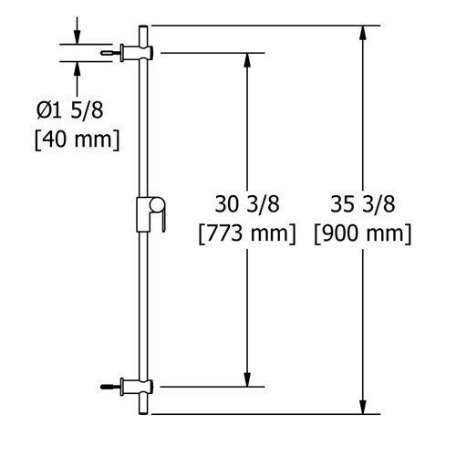 Riobel 35.375" Shower Slide Bar Wayfair